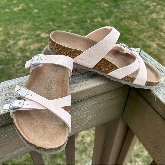Birkenstock Franca Vegan Sandals.  Light Pink . Size 39. Like New - Picture 2 of 10